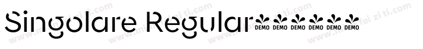 Singolare Regular字体转换